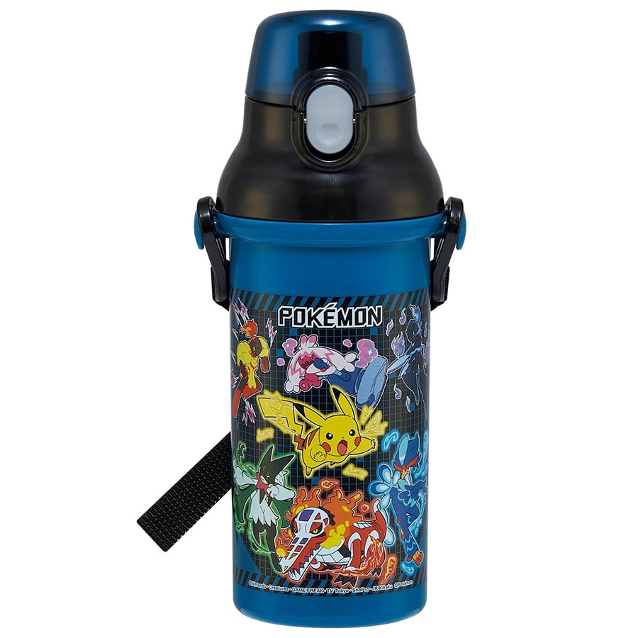 【日本直邮】 日本 SKATER 斯凯达 儿童男孩宝可梦直饮式水壶 轻量便携 抗菌设计 480ml 1 个
