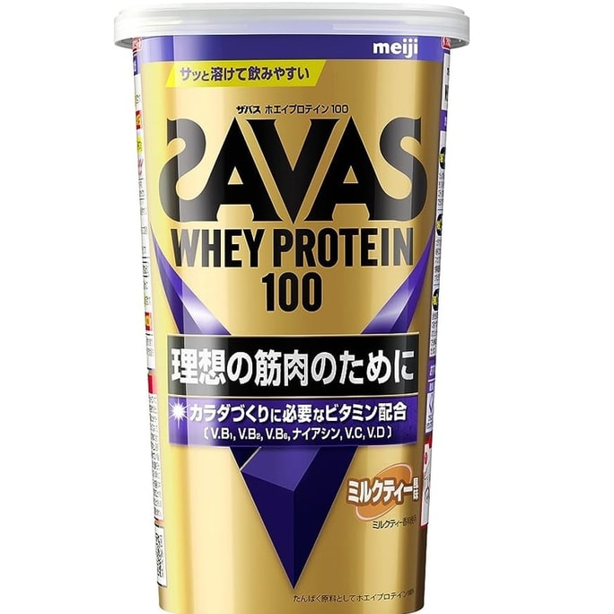 MEIJI WHEY PROTEIN POWDER milk tea flavor SPORTS VITAMIN B HEALTH 280G