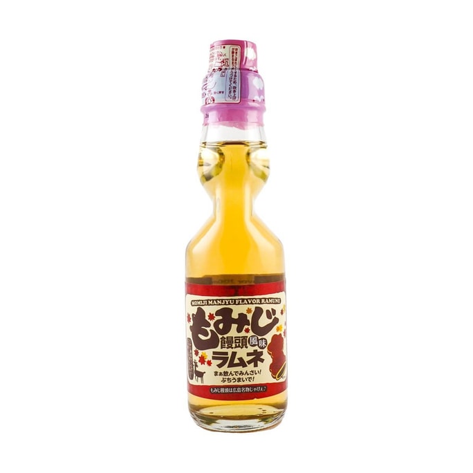 日本SAITO齋戒藤 彈珠汽水 紅葉豆沙包風味 200ml【廣島特色】