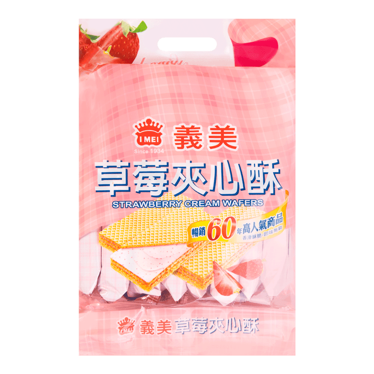 台湾IMEI义美 草莓夹心酥 袋装 400g 6