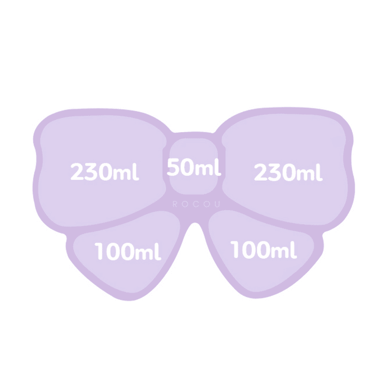 아기 실리콘 접시 먹이기 접시 보우, 바닐라 블루 6.7인치 x 11.4인치 x 1.3인치 8