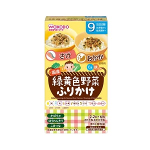 WAKODO 9 months + Baby Vegetable Salmon + Bonito Bibimbap 6 packs