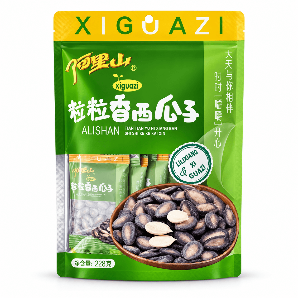 阿里山特香特入味磕上就停不下粒粒香西瓜子228g*1袋(独立包装)吃不完也