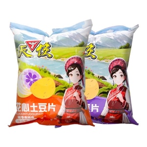 Angel Flower Heart Spicy Potato Slices Original Cut Potato Chips Original Flavor Potato Slices Fragrant Crispy Casual Snack Snacks Yunnan Specialty Pepper Fragrant Spicy 2 Pack