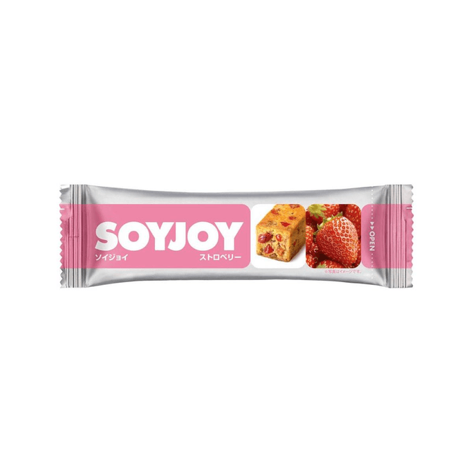 SOYJOY Low Calorie Meal Replacement Soybean Nutrition Bar Strawberry Flavor 30g