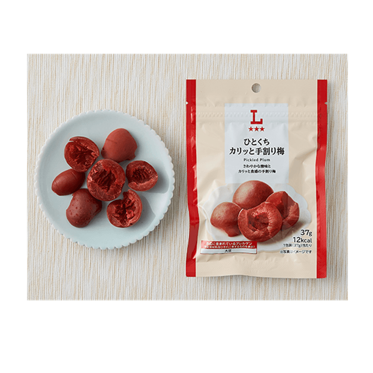 日本直送】 日本 日本その他 Lawson ひとくちサクサク手割り梅 37g - Yami