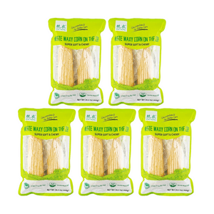 White Waxy Corn On The Cob,2pc 14.1 oz*5【5 Packs】