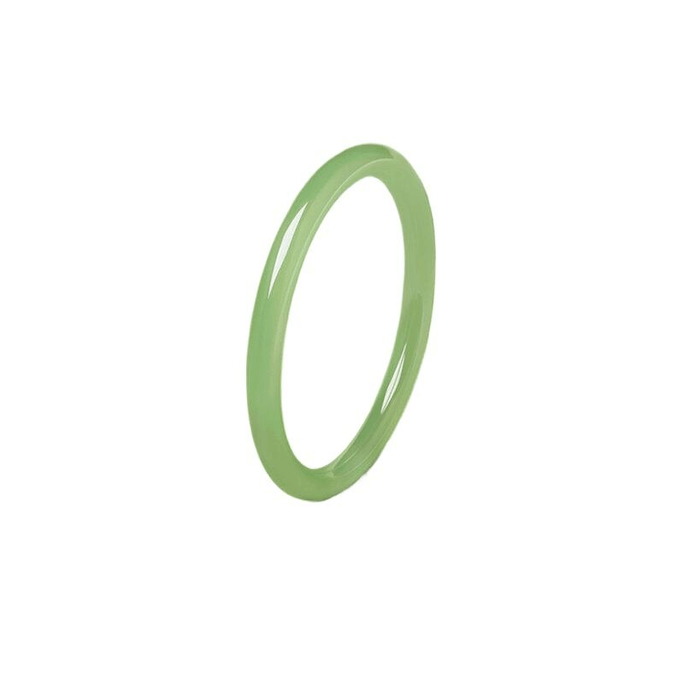 [中国から直送] 周六福 中国風 青雲美 ディンダン カルセドニー バングル レディース 光沢のある中国風 新年 彼女へのギフト 60mm*1個