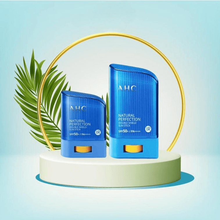 【韩国直邮】 韩国 AHC 自然完美防晒棒 便携面部防晒霜 户外防水防汗 清爽水润 SPF50+ PA++++ 22g 敏感肌可用 3