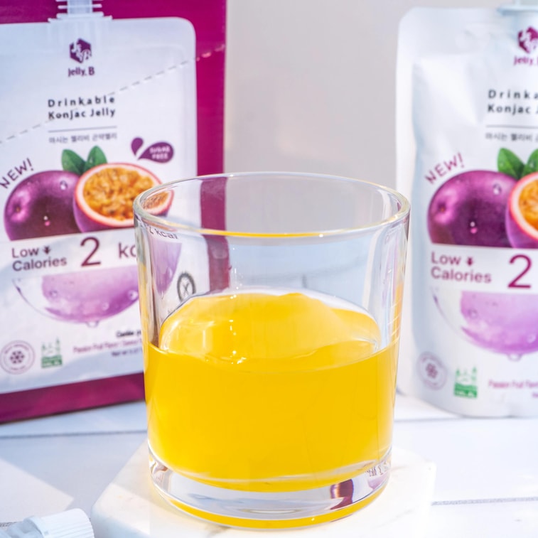 こんにゃくゼリー、パッションフルーツ味、150ml×10個入り - 砂糖不使用、カロリーゼロ、低脂肪、満腹感のあるスナック 3