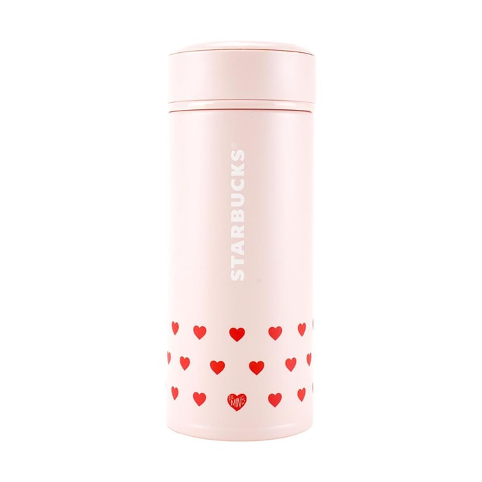 Valentine's Day Be Mine Pink Thermos Stainless Steel Water Bottle 250ml