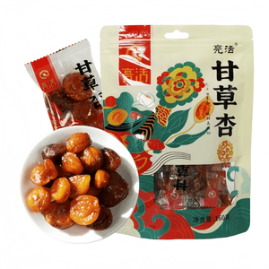 【中国直邮】 亮活 甘草杏甘肃特产酸甜带核杏干零食杏脯蜜饯果脯 160g*1袋