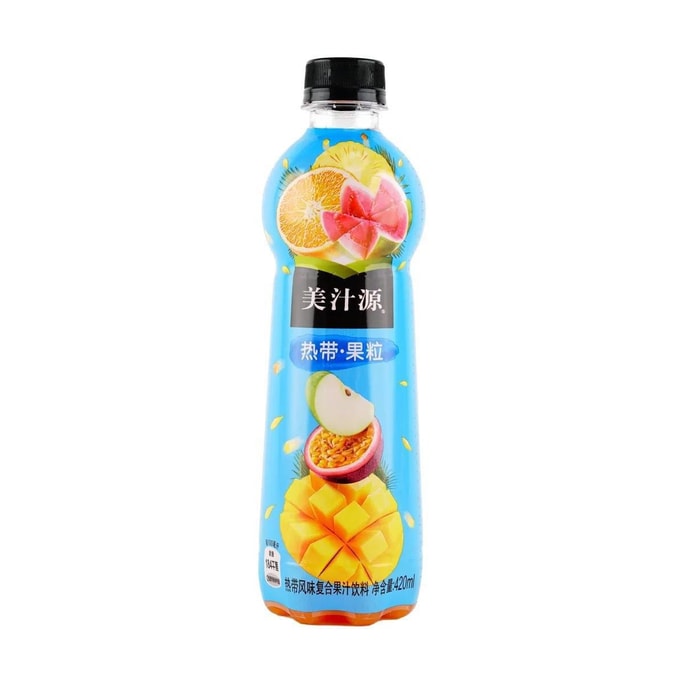 美汁源 果粒果汁饮品 热带水果风味 420ml