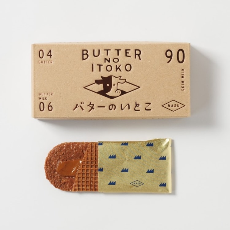 melted butter CHOCOLATE FROWERセット Airport Limited Butter No Itoko Chocolate caramel Waffles