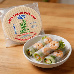 Banh Trang Viet Nam - Vietnamese Rice Paper , 9.8 inch , 12 oz 【For Vietnamese Spring Rolls】【 Low-fat and Refreshing 】