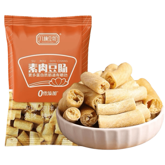 【中国直邮】邹有才 豆肠干货 素肉豆肠段豆制品豆棍豆筋棒豆笋人造肉火锅素肉肥肠 100g*1袋