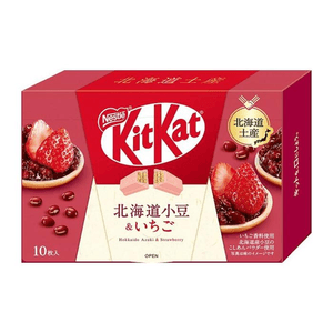 【日本直郵】NESTLE雀巢 KitKat奇巧 北海道小豆&草莓風味巧克力威化餅乾10枚