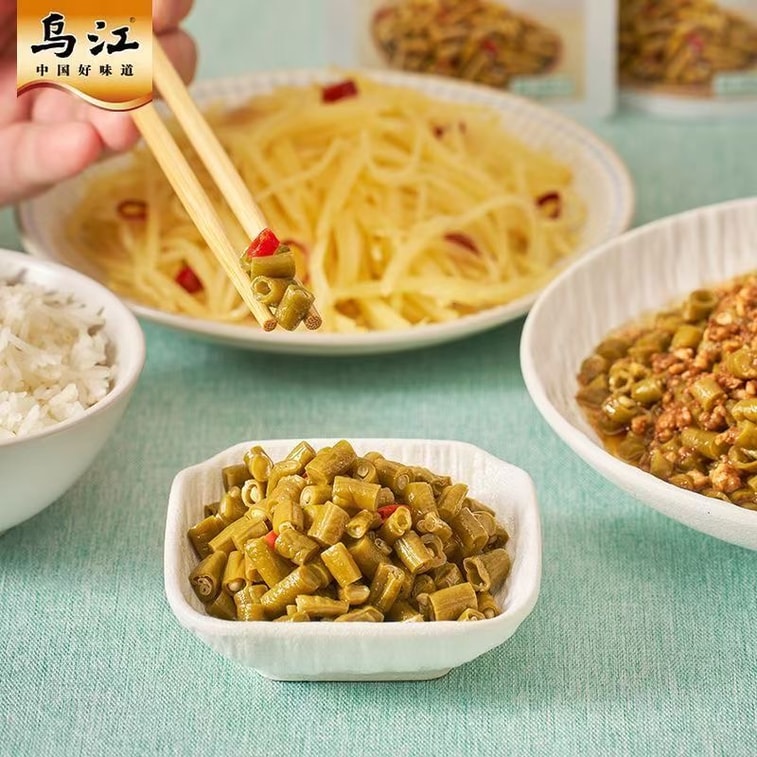 乌江 香辣豇豆 酸豆角 30g*3包 90g 小袋便携开味 咸菜 下饭菜 榨菜 7