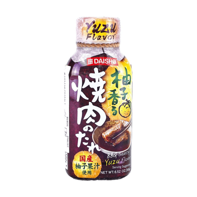 日本DAISHO 燒烤醬 燒肉醬 柚子味 185g