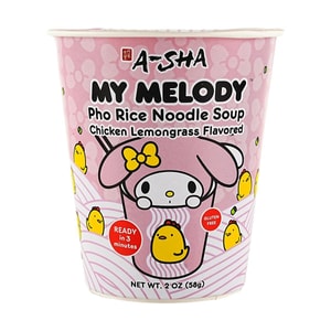 My Melody Pho Rice Noodle Soup, Chicken Lemongrass Flavor, 2 oz 【Anime Finds】【Ready in 3 Minutes】