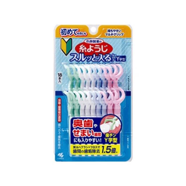 日本直送】小林製薬製デンタルフロスピック、滑らかで使いやすいY字型