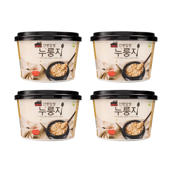 韩国HAMCHOROM 即食锅巴饭 60g*4碗【热水冲泡即食米饭】