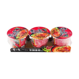매콤 버섯맛 인스턴트 라면, 2.43온스*3팩