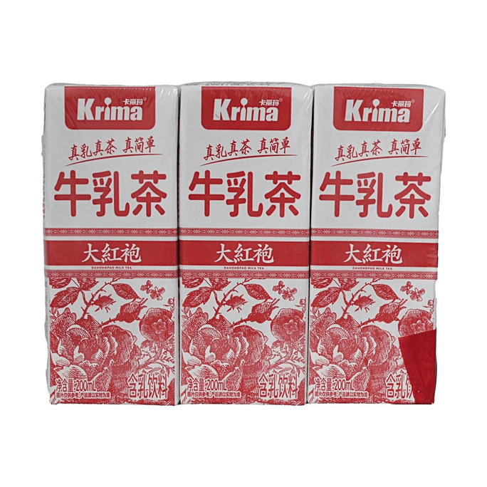 Thé au lait Dahongpao 20,29 fl oz (6,76 fl oz x 3) Vrai lait Vrai thé