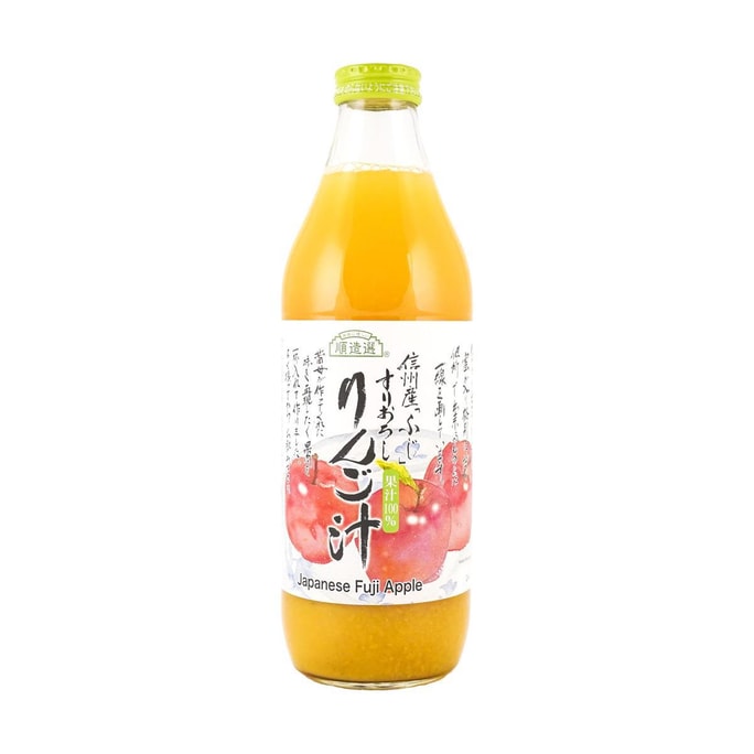 日本JUNZOSEN顺造选 100%富士苹果汁 1000ml【无添加】