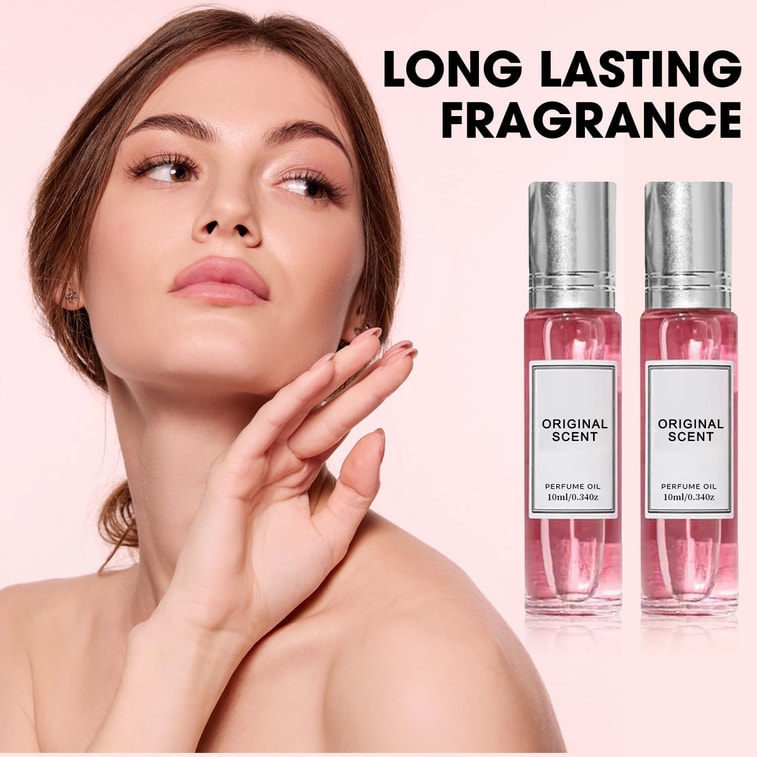 Women's Perfume, Long-Lasting Floral Fragrance,Fresh Long-Lasting Portable Perfume, Eau de Toilette EDT Spray, Gift for Her,  Natural & Clean,  10ml /2 pcs 5