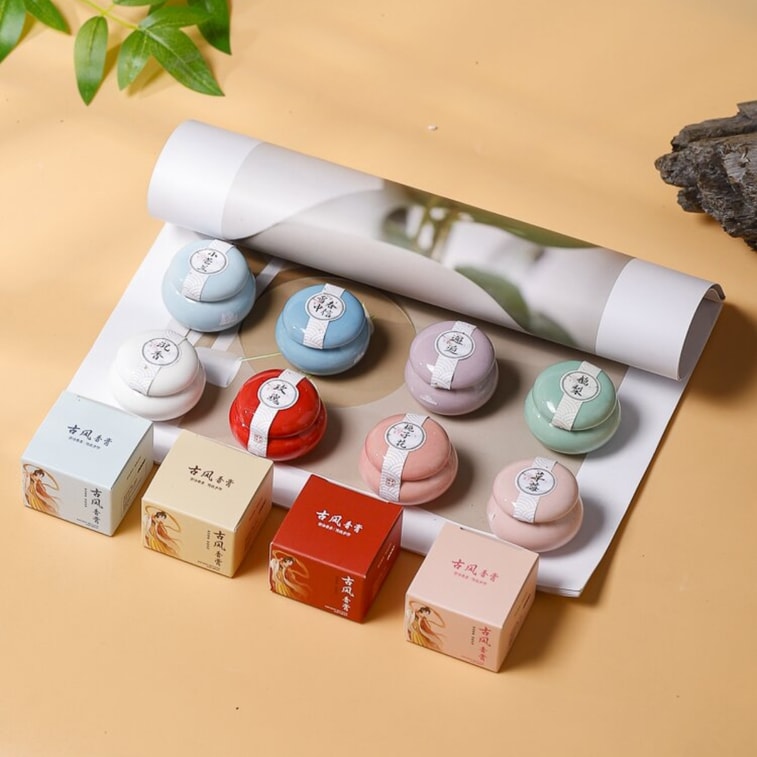  FOXTAIL 陶瓷罐固體香水 香體膏 一抹留香 女士古法香膏 香薰香氛 10g - 梔子花 1盒 5