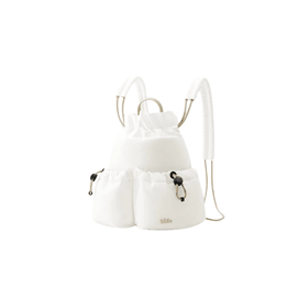 4.4L Mini Lightweight Backpack Women | Snow Peak White | Fabric Casual Versatile | Compact Travel Daypack