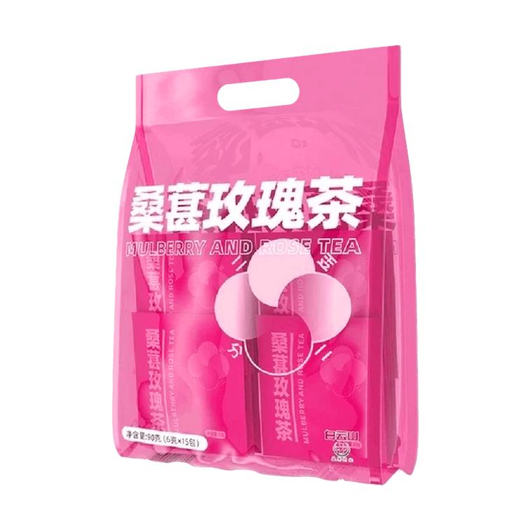 廣藥白雲山 桑葚玫瑰茶 6g*15包入 白裡透紅 女神紅顏茶 美容養顏 獨立包裝養生茶包 9