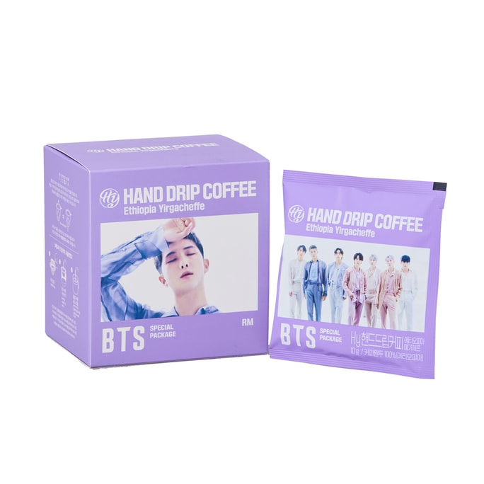 한국 Kproduct4u BTS 멤버 초보자 에티오피아 이르가체프 커피 1박스(RM)