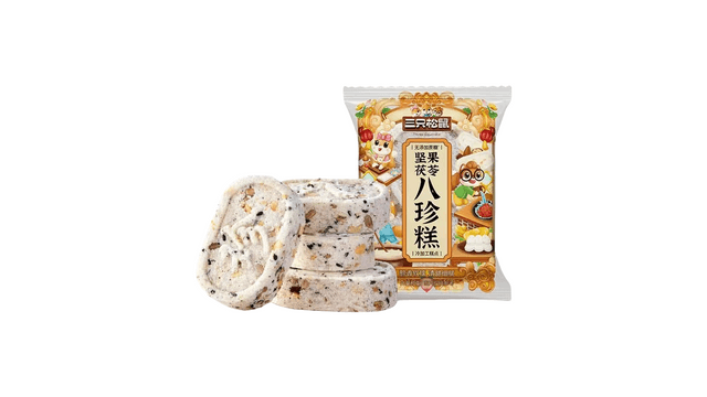 珍品　10枚張鐵陣笠 中国直邮】 三只松鼠坚果茯苓八珍糕500g - 亚米