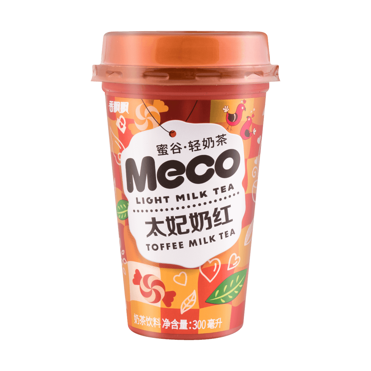 香飘飘meco 蜜谷轻奶茶太妃奶红300ml 亚米