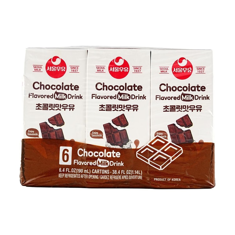 SEOUL MILK チョコレート風味ミルク、6.42液量オンス×6個パック - Yami