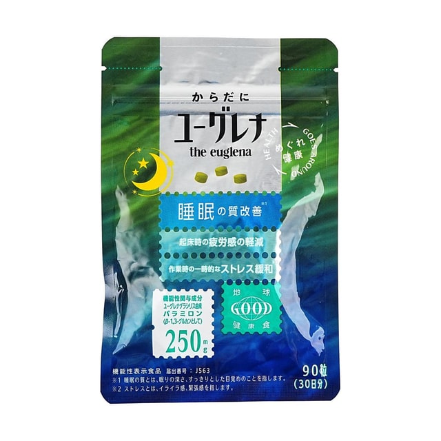 EUGLENA 睡眠サポート＆ストレスケア 日本機能性食品 90カプセル - Yami