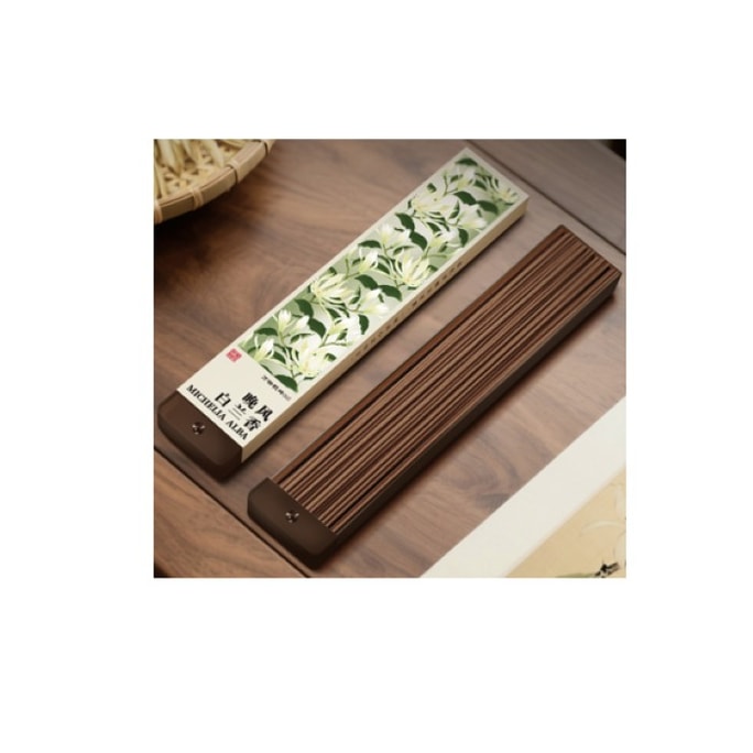 White Champaca Incense with Free Holder · 30g (Approx. 85 Sticks)