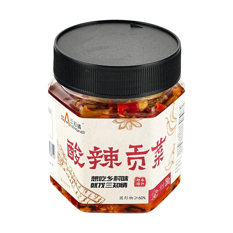 三知情 酸辣贡菜 280g【湖南风味下饭菜】【榨菜咸菜】 4