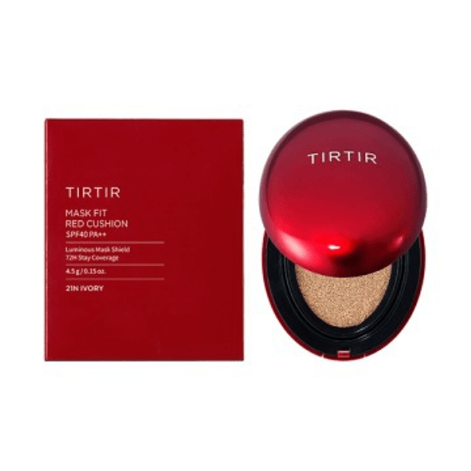 TIRTIR Cushion Powder 【Red Concealer】/ SPF40 / PA++ / 21N / 4.5g / Mini