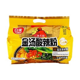白家陈记 金汤酸辣粉 冲泡即食粉丝 5连包 510g【亚米独家】