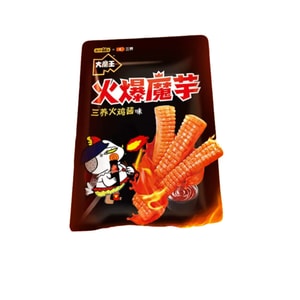 【중국 직배송】 옌진푸즈 삼양 콜라보 불닭 소스 대마왕 곤약 스낵 클래식 삼양 불닭 소스맛 9g*10봉