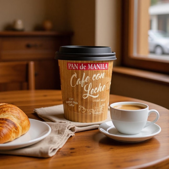 Cafe Con Leche Instant Cup,3in1 Spanish Style Coffee,1.05 oz