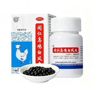 Tongren Wuji Baifeng Wan Water-Honey Pill 36g. Tonifies Qi, regulates periods. Relieves pain, weakness. Easy-to-swallow. For women's daily care.