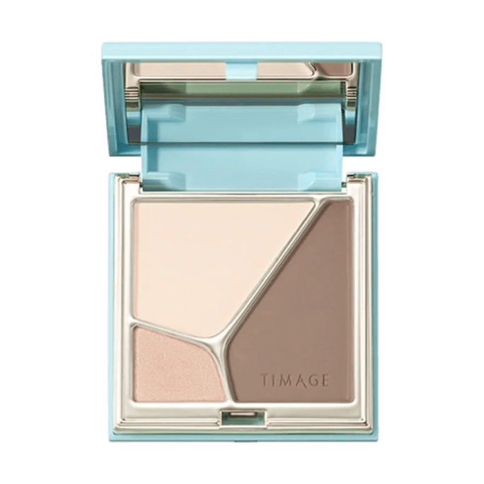 Soft Light and Shadow Blending Palette #A01 Sun Shadow 0.6 oz【Highlight Contour Multi-Use Sculpting】
