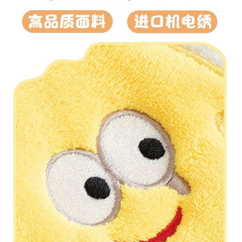 【中国直邮】 胖萌萌 可爱擦手巾挂式吸水加厚卫生间卡通擦手帕毛巾洗手小方巾厨房抹布 芝士饼干 一个装