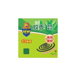 超威 蚊香盘香 驱蚊家用 无烟易拆 艾草清香不刺鼻  艾草145g*10圈