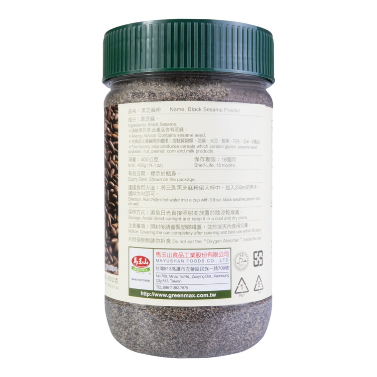 台灣馬玉山 黑芝麻粉 400g 6