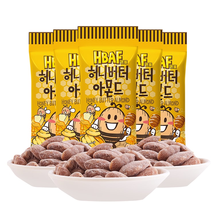 HBAF Honey Butter Almonds 35g*12 packs of Healthy nut Snacks and dried fruits 5